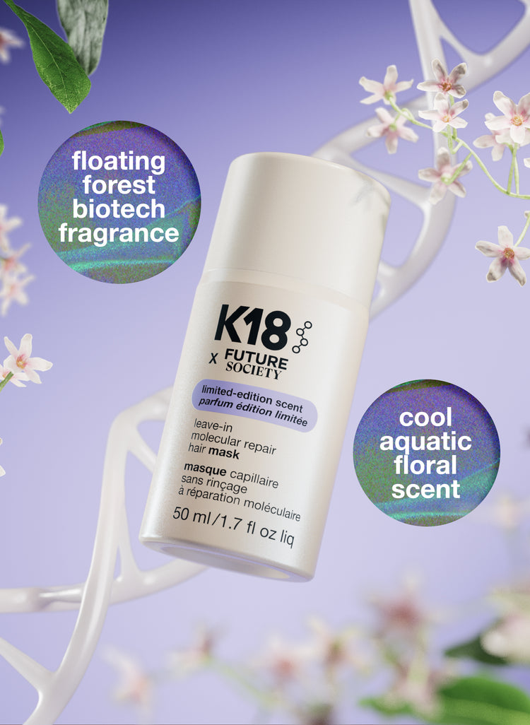 K18 x  FUTURE SOCIETY leave-in molecular repair hair mask 50ml Limited Edition Scent