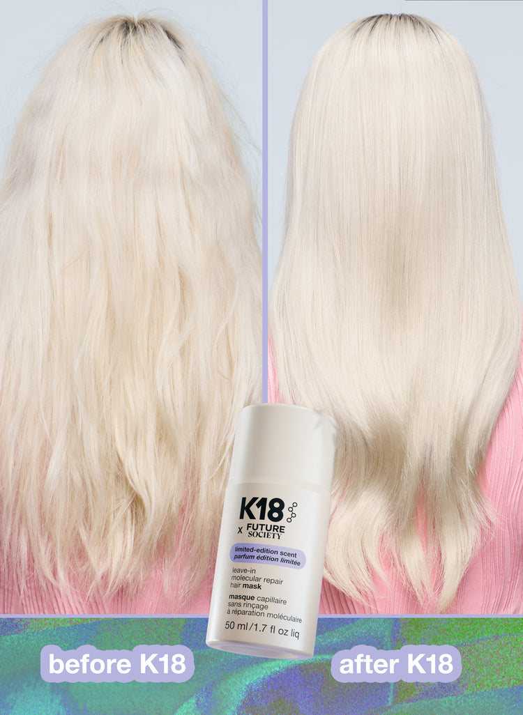 K18 x  FUTURE SOCIETY leave-in molecular repair hair mask 50ml Limited Edition Scent