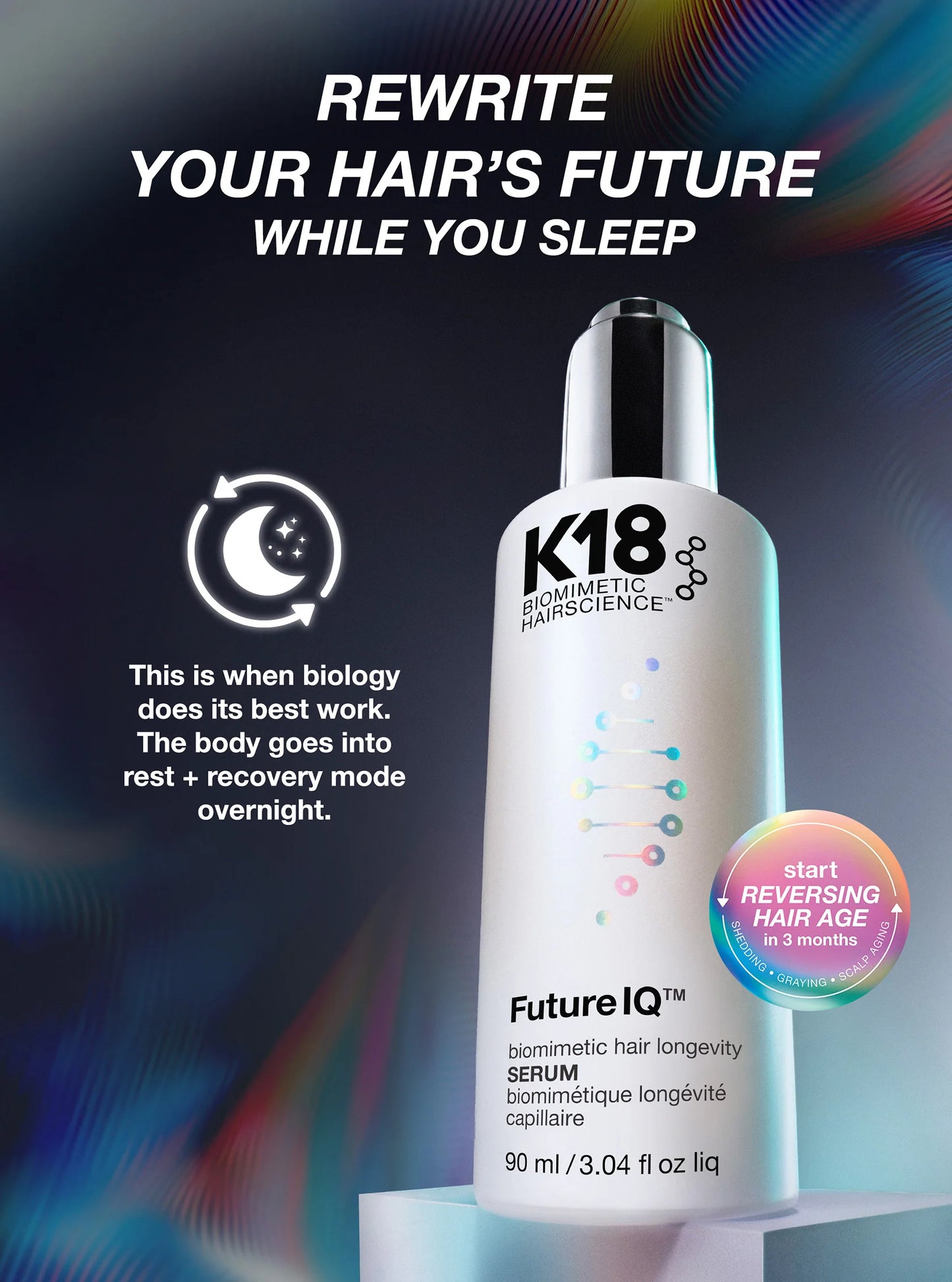FutureIQ™ biomimetic hair longevity serum