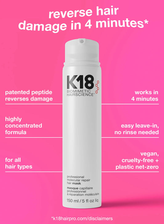 K18 Professional Molecular Repair Mask 150ml (salon buy price)