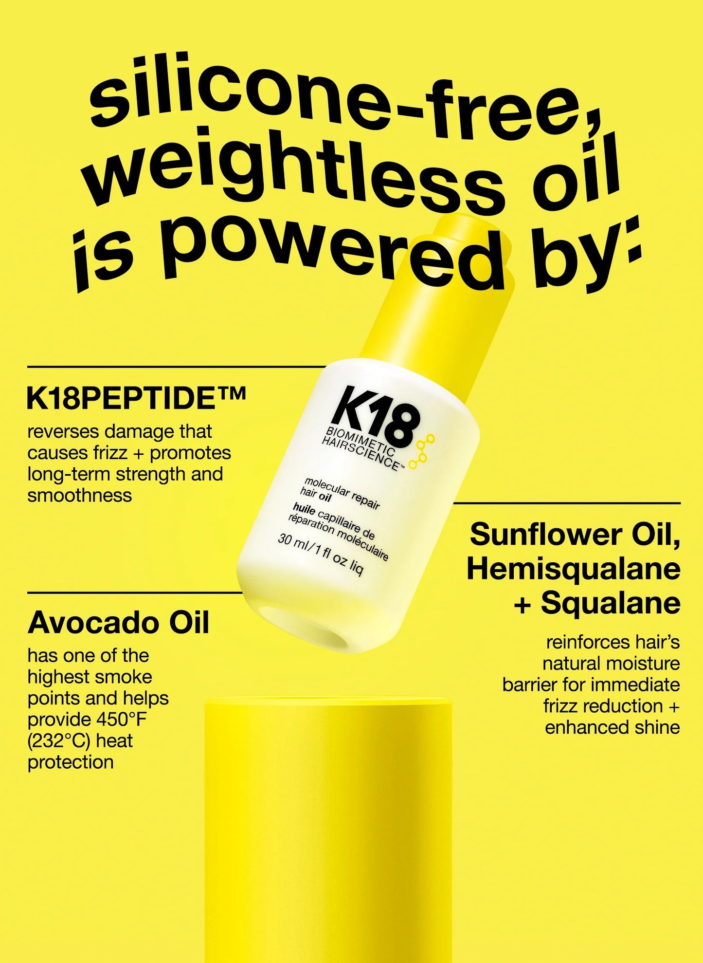 K18 Molecular Repair Hair Oil 30ml